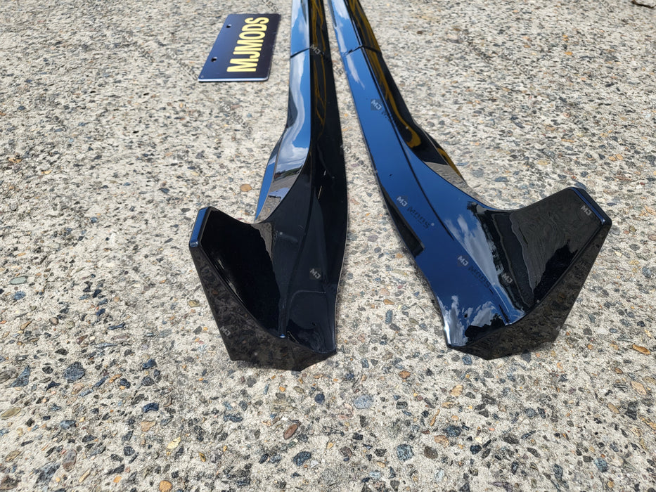 ABS GLOSSY BLACK SIDE SKIRT fit for 【Tesla Model 3】2019+ (7062972563530)