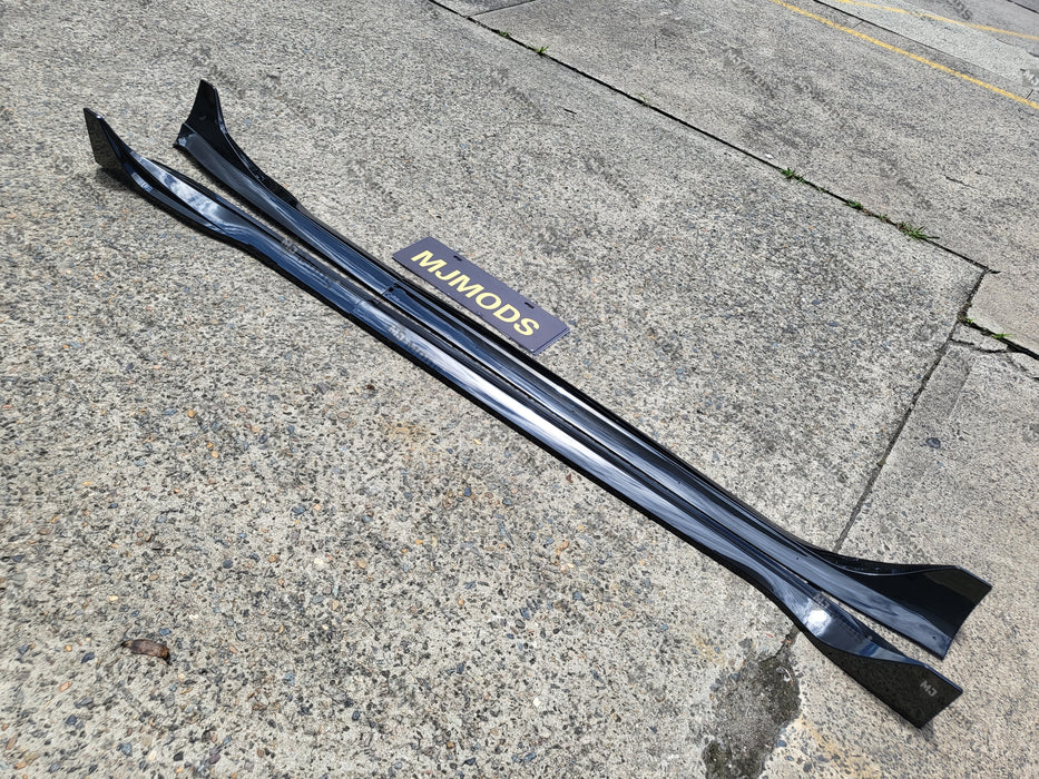 ABS GLOSSY BLACK SIDE SKIRT fit for 【Tesla Model 3】2019+ (7062972563530)