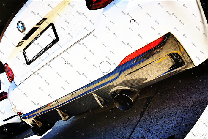 Carbon Fiber Rear Diffuser For BMW【F22 F23 M Sport M240i M235i 230i 228i】【twin】 (4316992110666)
