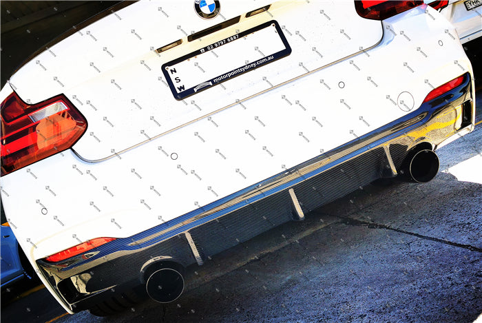 Carbon Fiber Rear Diffuser For BMW【F22 F23 M Sport M240i M235i 230i 228i】【twin】 (4316992110666)