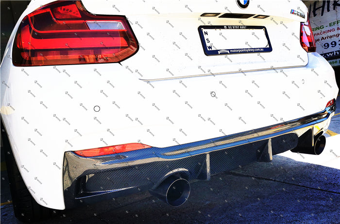 Carbon Fiber Rear Diffuser For BMW【F22 F23 M Sport M240i M235i 230i 228i】【twin】 (4316992110666)