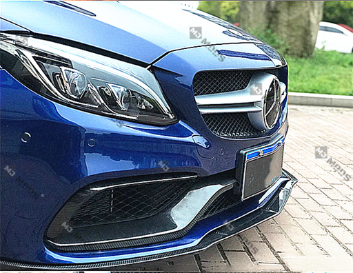 Carbon Fibre Front Bumper Lip for Mercedes-Benz 【C205 A205 C63 AMG S】2015+【2 Door-FD Type】 (4419169550410)