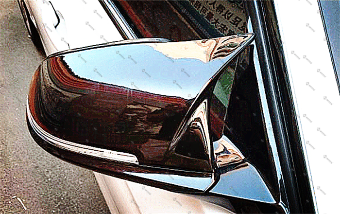 ABS Glossy Black Mirror Cover For BMW 1/2/3/4 series F20 F30/31 F32/33/36 F87/M2 (3763416531018)