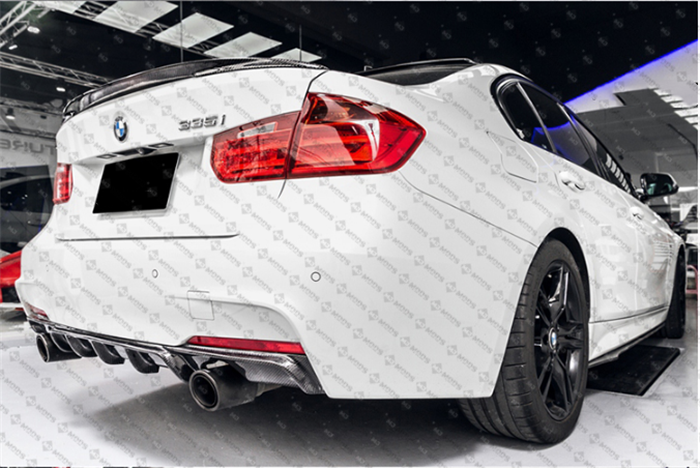 Carbon Fibre Rear Bumper Diffuser for BMW【F30 F31 M SPORT】【Twin】340i 335i (4271871066186)