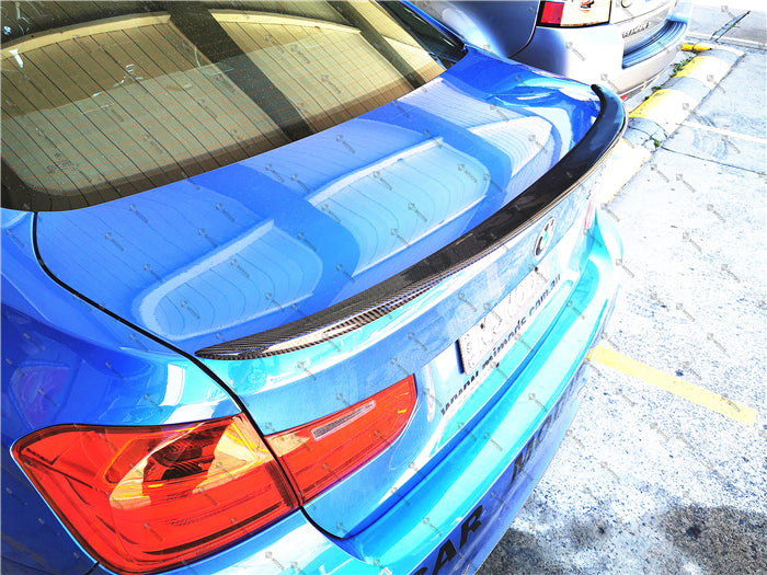 Carbon Fibre Rear Boot Spoiler for BMW【F30 F80M3】340i 335i 330i 328i【P style】 (3743620563018)