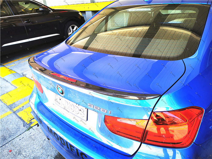 Carbon Fibre Rear Boot Spoiler for BMW【F30 F80M3】340i 335i 330i 328i【P style】 (3743620563018)