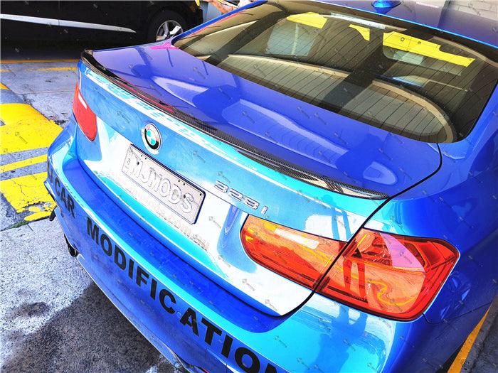 Carbon Fibre Rear Boot Spoiler for BMW【F30 F80M3】340i 335i 330i 328i【P style】 (3743620563018)