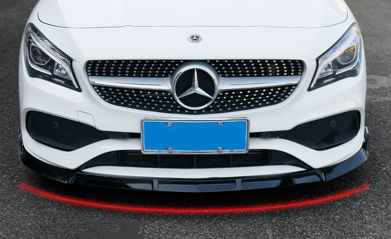 ABS Glossy Black Front Lip For MERCEDES BENZ【C117 CLA 45 180/200/250 AMG】16-19BB (4748320735306)