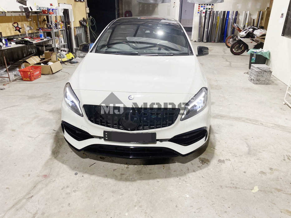 ABS Front Grille For MERCEDES BENZ【W176 A180/200/250 A45 AMG】16-18【GT BK】 (4748301631562)