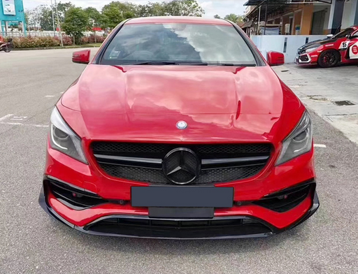 ABS Glossy Black Front Lip For MERCEDES BENZ【C117 CLA 180/200/250 AMG】16-19 (6568551743562)