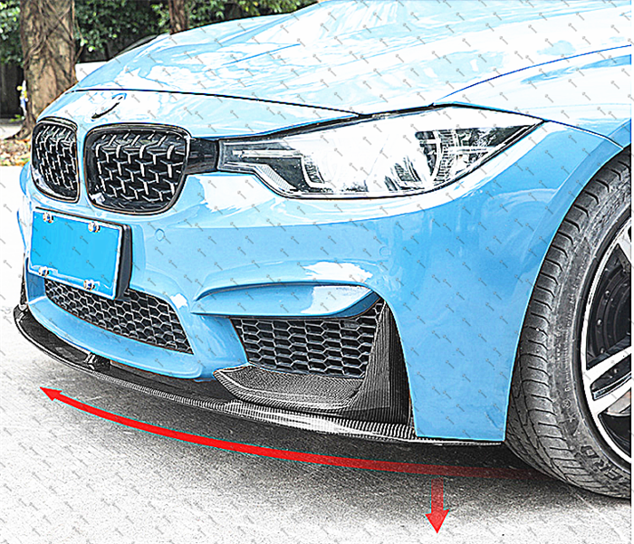 Carbon Fibre Front Bumper Lip for BMW【F80 M3 & F82 F83 M4】【MP Style】 (4461619675210)