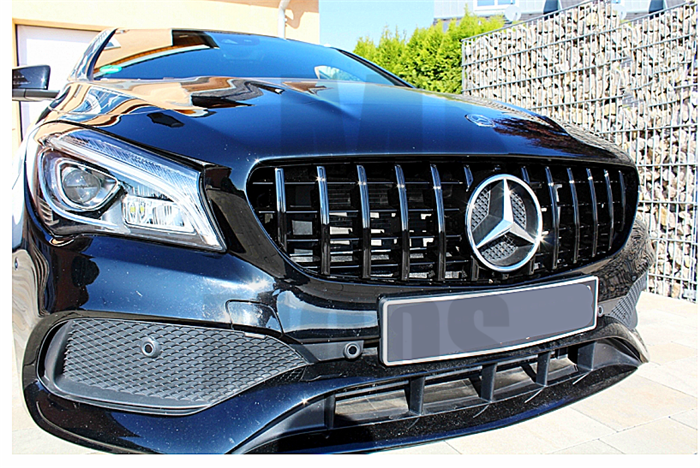 Grille For MERCEDES BENZ【C117 X117 CLA45 AMG CLA180/200/250】16-19【GT BK】 (4748316606538)