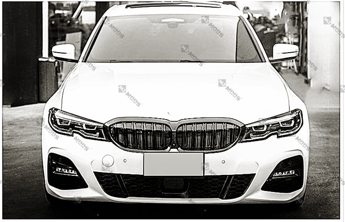 ABS Glossy Black Front Grille fit for BMW G20 G21 M340i 330i/e 320i/d【Twin】 (4902516195402)