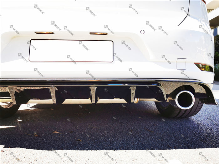 ABS Glossy Black Rear Diffuser For VOLKSWAGEN【Golf 7.5 GTI】2012+ (6574221918282)