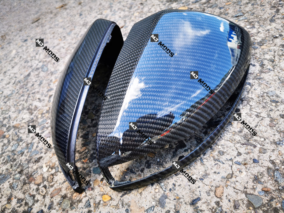 DRY Carbon Fibre Mirror Cover for Mercedes-Ben C-Class W205 S205 C205 A205 W213 RHD (4715631575114)