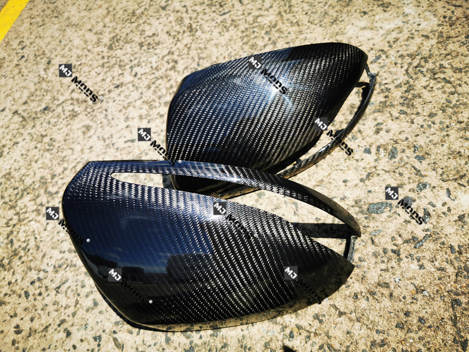 DRY Carbon Fibre Mirror Cover for Mercedes-Ben C-Class W205 S205 C205 A205 W213 RHD (4715631575114)