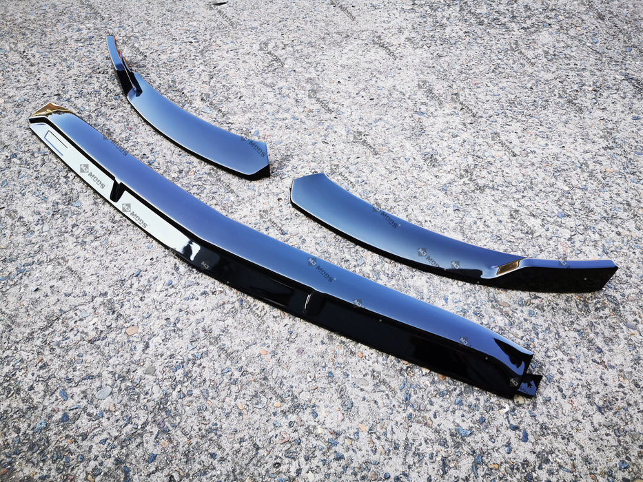 ABS Glossy Black Front Lip For MERCEDES BENZ【C118 CLA 35 45 AMG CLA 200 250 AMG】2019+ (6575518122058)