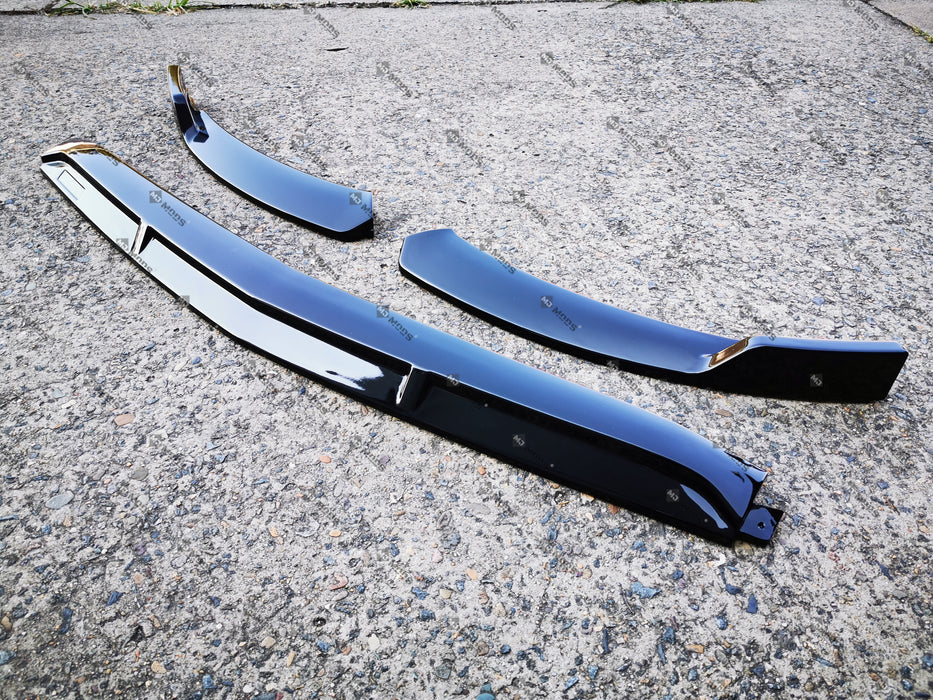 ABS Glossy Black Front Lip For MERCEDES BENZ【C118 CLA 35 45 AMG CLA 200 250 AMG】2019+ (6575518122058)