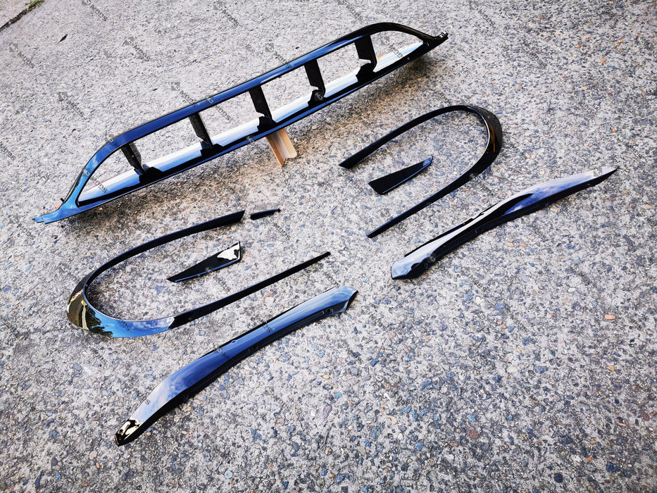 ABS Glossy Black Front Lip For MERCEDES BENZ【C117 X117 CLA 180/200/250 AMG】2016-19 (6568551743562)