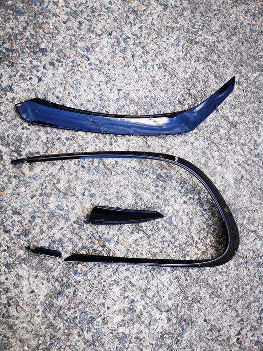 ABS Glossy Black Front Lip For MERCEDES BENZ【C117 X117 CLA 180/200/250 AMG】2016-19 (6568551743562)