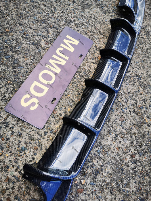 Carbon Fibre Rear Bumper Diffuser for BMW【F30 F31 M SPORT】【Twin】340i 335i (4271871066186)