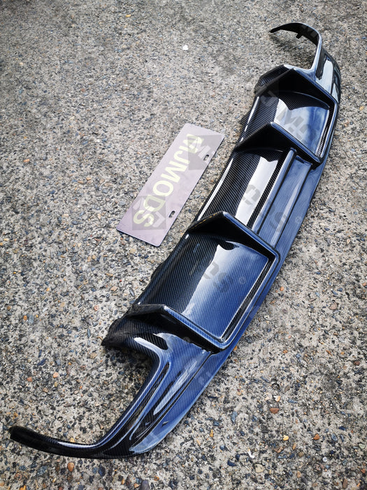 Carbon Fibre Rear Diffuser for Mercedes-Benz【C117 X117】【CLA45 CLA200/220/250 AMG Bumper】FD Style (3787527848010)