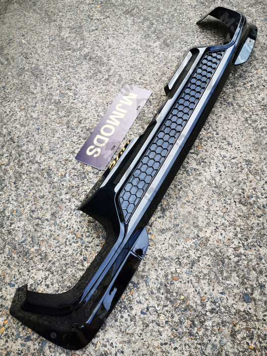 ABS Glossy Black Rear Bumper Diffuser for BMW【X3 G01 M40i & 30d 30i M Sport】2017+【B】 (6582260760650)