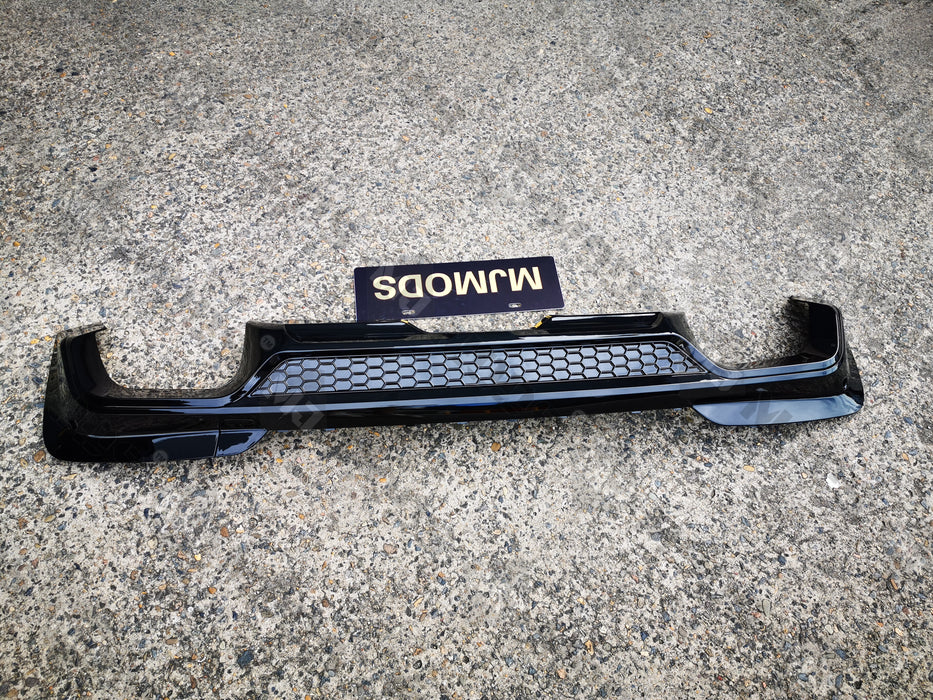 ABS Glossy Black Rear Bumper Diffuser for BMW【X3 G01 M40i & 30d 30i M Sport】2017+【B】 (6582260760650)