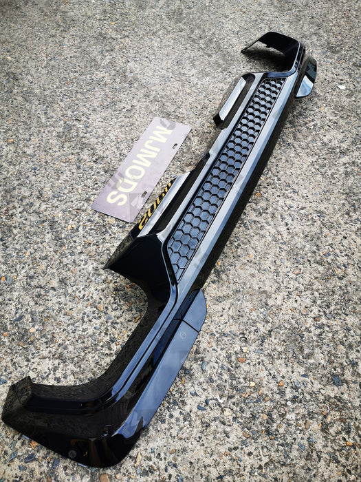 ABS Glossy Black Rear Bumper Diffuser for BMW【X3 G01 M40i & 30d 30i M Sport】2017+【B】 (6582260760650)