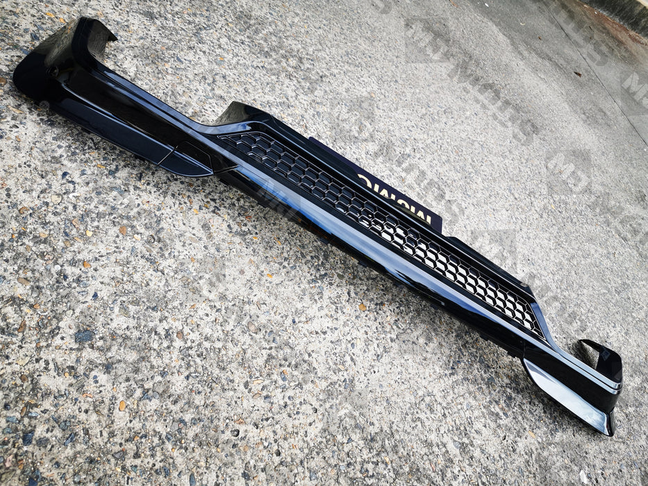 ABS Glossy Black Rear Bumper Diffuser for BMW【X3 G01 M40i & 30d 30i M Sport】2017+【B】 (6582260760650)