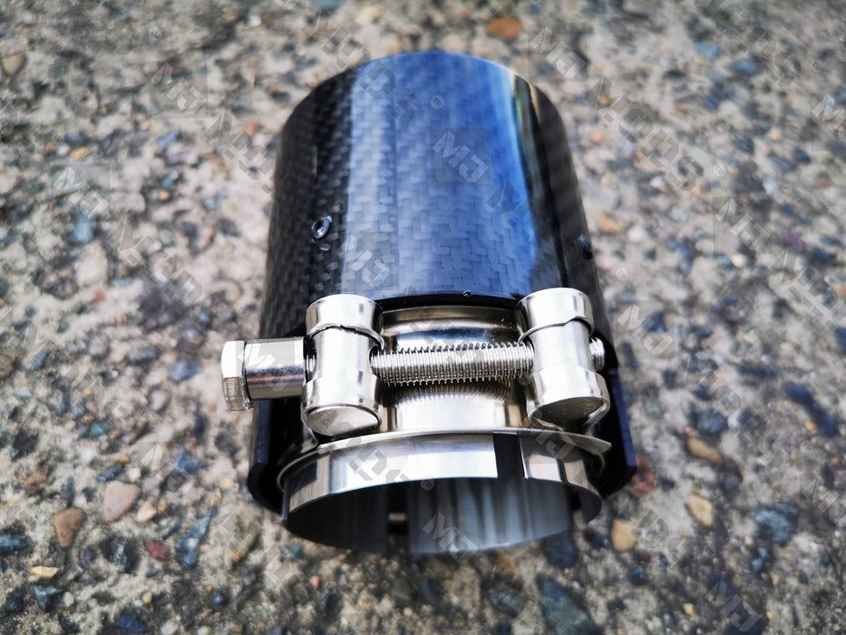 Glossy Black Carbon Fibre Exhaust Tips fit for F80 F82 F83 F87 M2 M3 M4 4 Pieces (4759334486090)