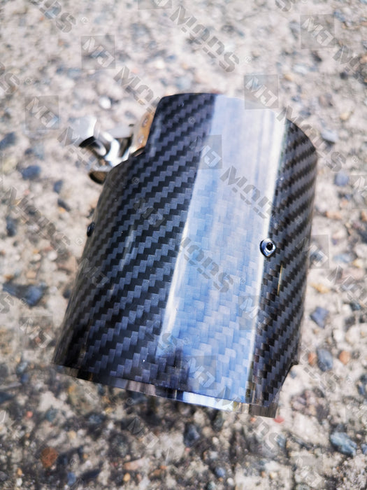 Glossy Black Carbon Fibre Exhaust Tips fit for F80 F82 F83 F87 M2 M3 M4 4 Pieces (4759334486090)