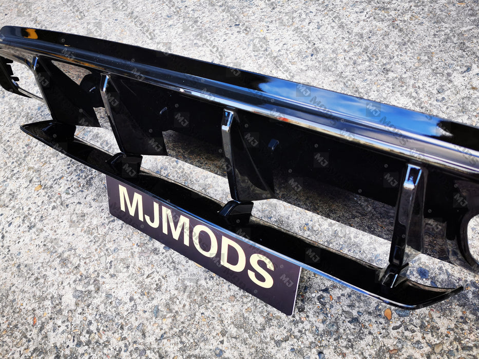 ABS Glossy Black Rear Diffuser For MERCEDES BENZ【W176 A45 AMG A180/200/250 AMG Bumper】 (4153144115274)