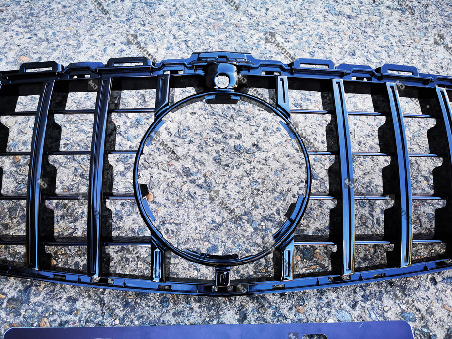 ABS Front Grille For Mercedes Benz C Class【W205/C205/S205/A205 C200/C220/C250/C300/C350/C43 AMG】【15-18】【15-GT Black】 (3835306573898)