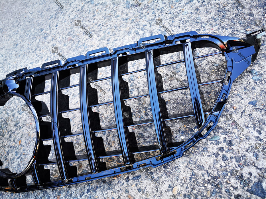 ABS Front Grille For Mercedes Benz C Class【W205/C205/S205/A205 C200/C220/C250/C300/C350/C43 AMG】【15-18】【15-GT Black】 (3835306573898)