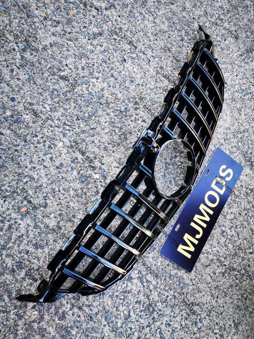 ABS Front Grille For Mercedes Benz C Class【W205/C205/S205/A205 C200/C220/C250/C300/C350/C43 AMG】【15-18】【15-GT Black】 (3835306573898)