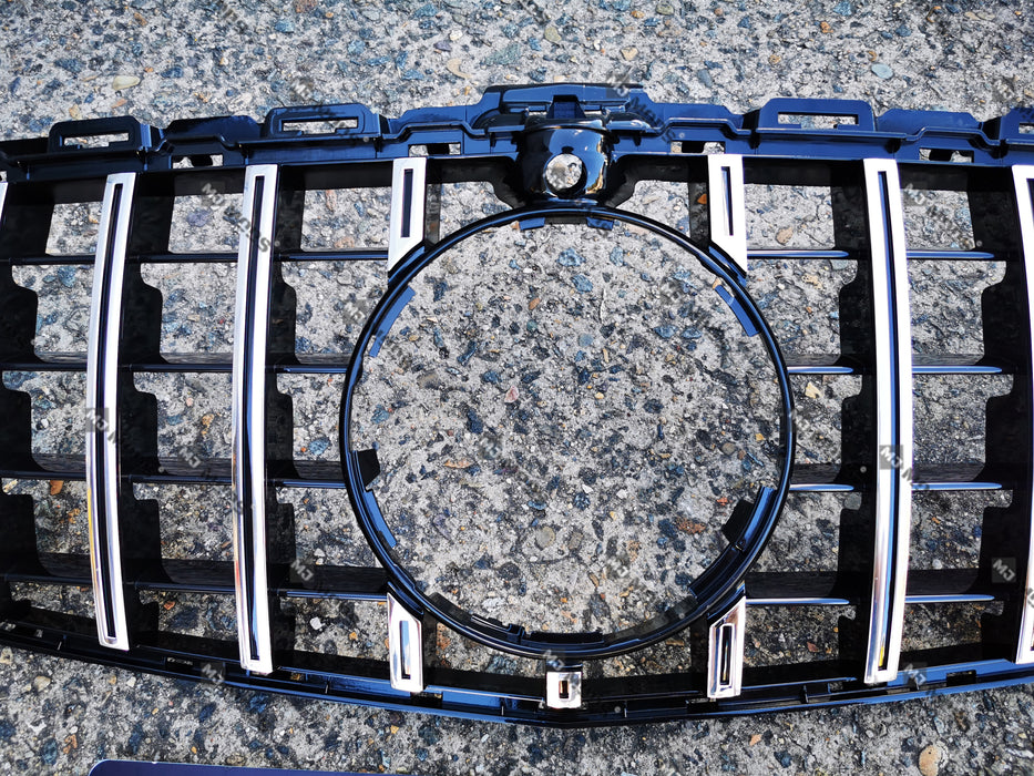 ABS Front Grille For Mercedes Benz C Class【W205/C205/S205/A205 C200/C220/C250/C300/C350/C43 AMG】【15-18】【15-GT Silver】 (4095909298250)