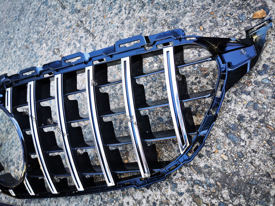 ABS Front Grille For Mercedes Benz C Class【W205/C205/S205/A205 C200/C220/C250/C300/C350/C43 AMG】【15-18】【15-GT Silver】 (4095909298250)