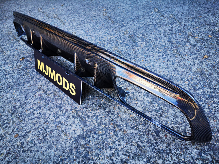 Carbon Fibre Rear Diffuser For MERCEDES BENZ【 W205 / S205 C200/220/250/300/350 AMG C43 AMG C63 AMG S】【2019+】【4 Door Sedan - C63S facelift Style】 (6571544510538)