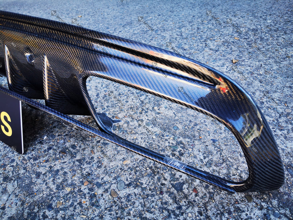 Carbon Fibre Rear Diffuser For MERCEDES BENZ【 W205 / S205 C200/220/250/300/350 AMG C43 AMG C63 AMG S】【2019+】【4 Door Sedan - C63S facelift Style】 (6571544510538)