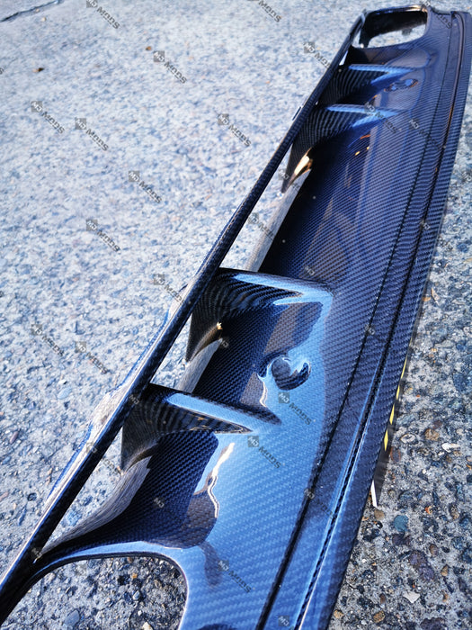Carbon Fibre Rear Diffuser For MERCEDES BENZ【 W205 / S205 C200/220/250/300/350 AMG C43 AMG C63 AMG S】【2019+】【4 Door Sedan - C63S facelift Style】 (6571544510538)