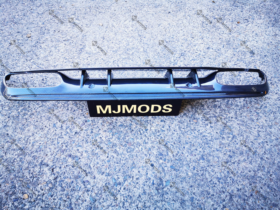 Carbon Fibre Rear Diffuser For MERCEDES BENZ【 W205 / S205 C200/220/250/300/350 AMG C43 AMG C63 AMG S】【2019+】【4 Door Sedan - C63S facelift Style】 (6571544510538)