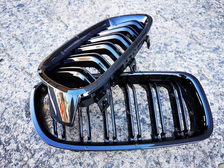 ABS Glossy Black Front Grille Fit For BMW【F30/F31 316/318/320/328/330/335/340】 (4285350445130)