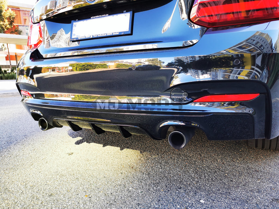 ABS Glossy Black Rear Diffuser For BMW【F22/F23 M240/235 230/228/225/220 M Sport】quad (6542944108618)