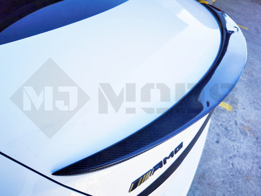 Carbon Fibre Rear Bumper Spoiler for MERCEDES-BENZ 15-21 C CLASS & C63 【W205 SEDAN S205 WAGON】【4D-AMG Style】 (3750226624586)
