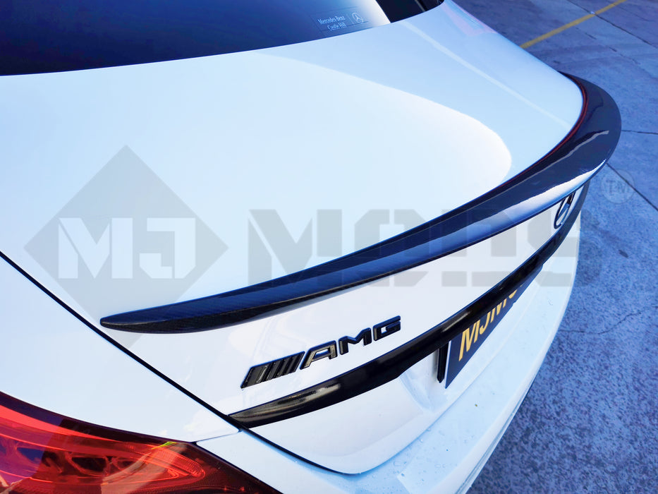 Carbon Fibre Rear Bumper Spoiler for MERCEDES-BENZ 15-21 C CLASS & C63 【W205 SEDAN S205 WAGON】【4D-AMG Style】 (3750226624586)