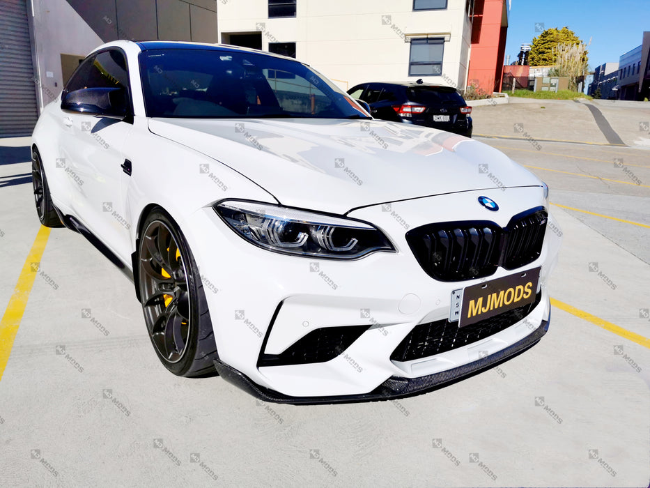 Carbon Fibre Front Bumper Lip for BMW F87 M2C【Competition Edition】【M2C-MP Style】 (4345193889866)