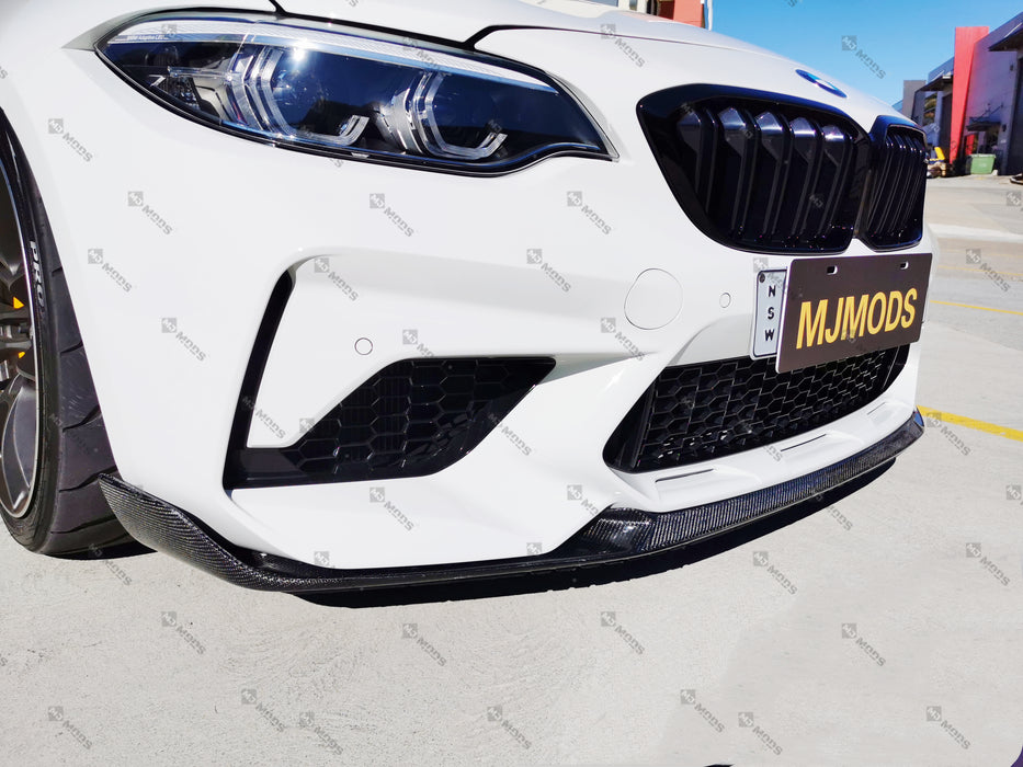 Carbon Fibre Front Bumper Lip for BMW F87 M2C【Competition Edition】【M2C-MP Style】 (4345193889866)