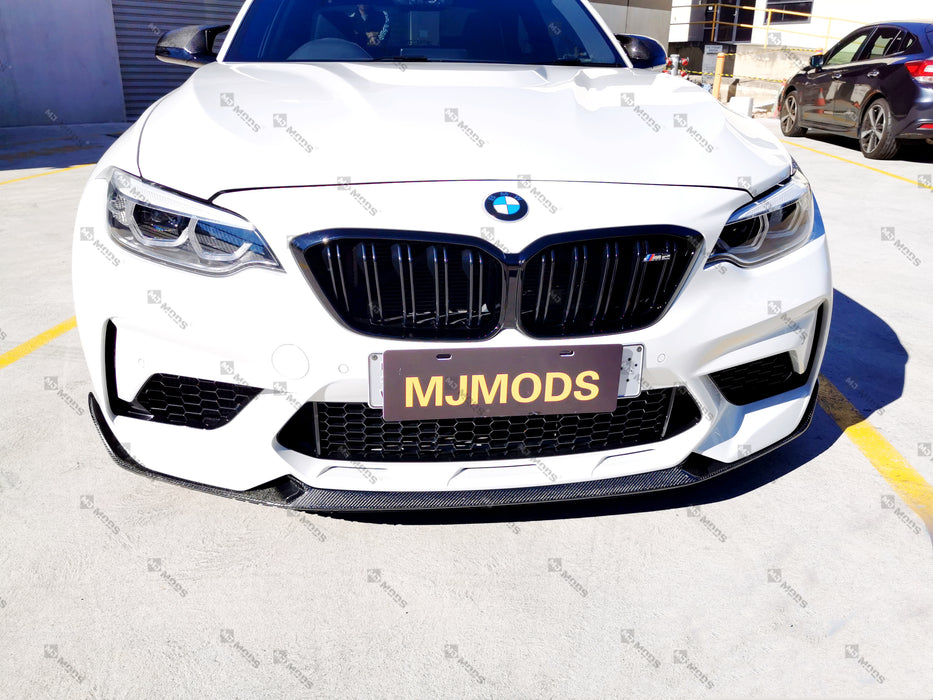 Carbon Fibre Front Bumper Lip for BMW F87 M2C【Competition Edition】【M2C-MP Style】 (4345193889866)