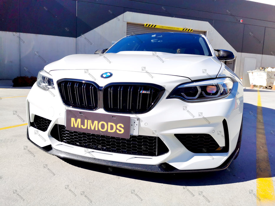 Carbon Fibre Front Bumper Lip for BMW F87 M2C【Competition Edition】【M2C-MP Style】 (4345193889866)